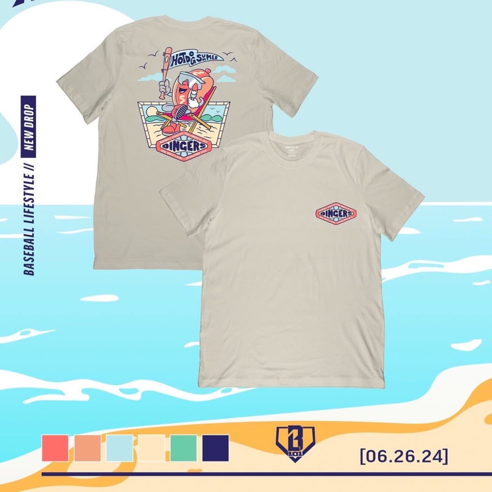 Baseball Lifestyle 101 Summer Shirt Cream